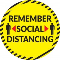 Social Distancing Floor Marking Tape Maintain Distance Sticker